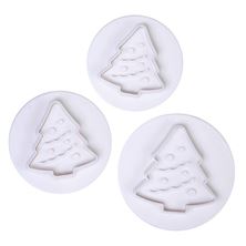Picture of CAKE STAR CHRISTMAS TREE PLUNGER CUTTERS - SET OF 3